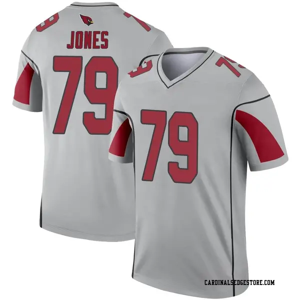 Youth Nike Arizona Cardinals Josh Jones Inverted Silver Jersey - Legend